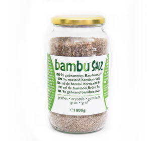 Envase 9x sal de bambú quemado gruesa (1000gr)