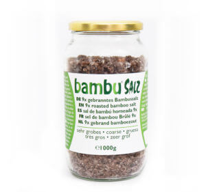 Verpakking 9x gebrand zeer grof bamboezout (1000gr)