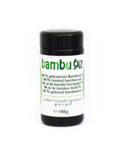 Conditionnement 9x gros sel de bambou torréfié (100gr)