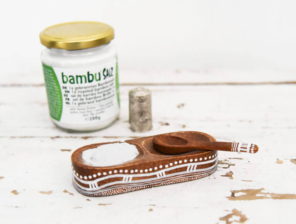 1x gebrand bamboezout van Bambu® Salz